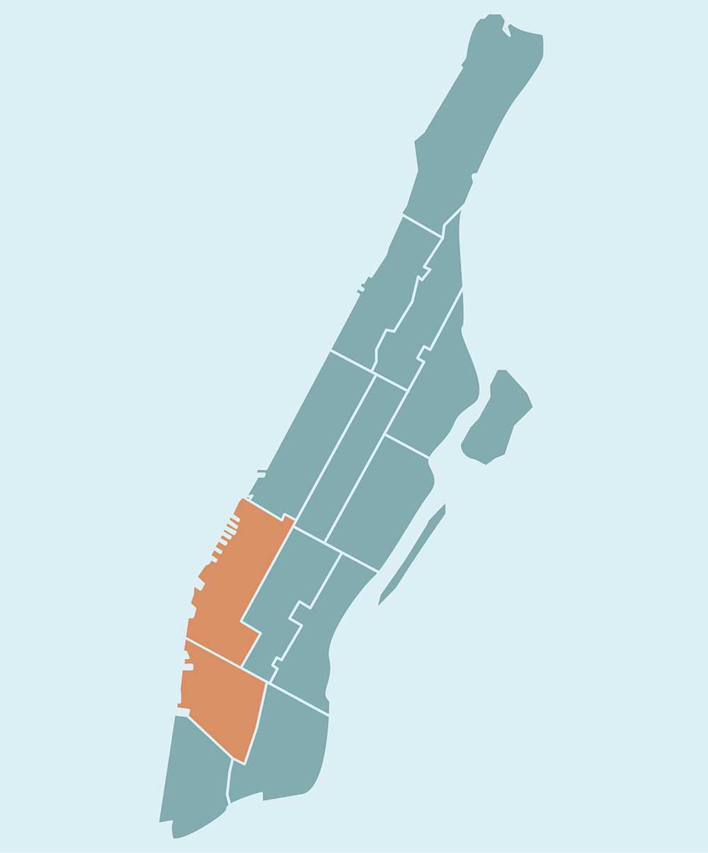 Selectour Carol' Voyages Nous vous ferons aimer le monde voyage a new york soho greenwich village chelsea tribeca map